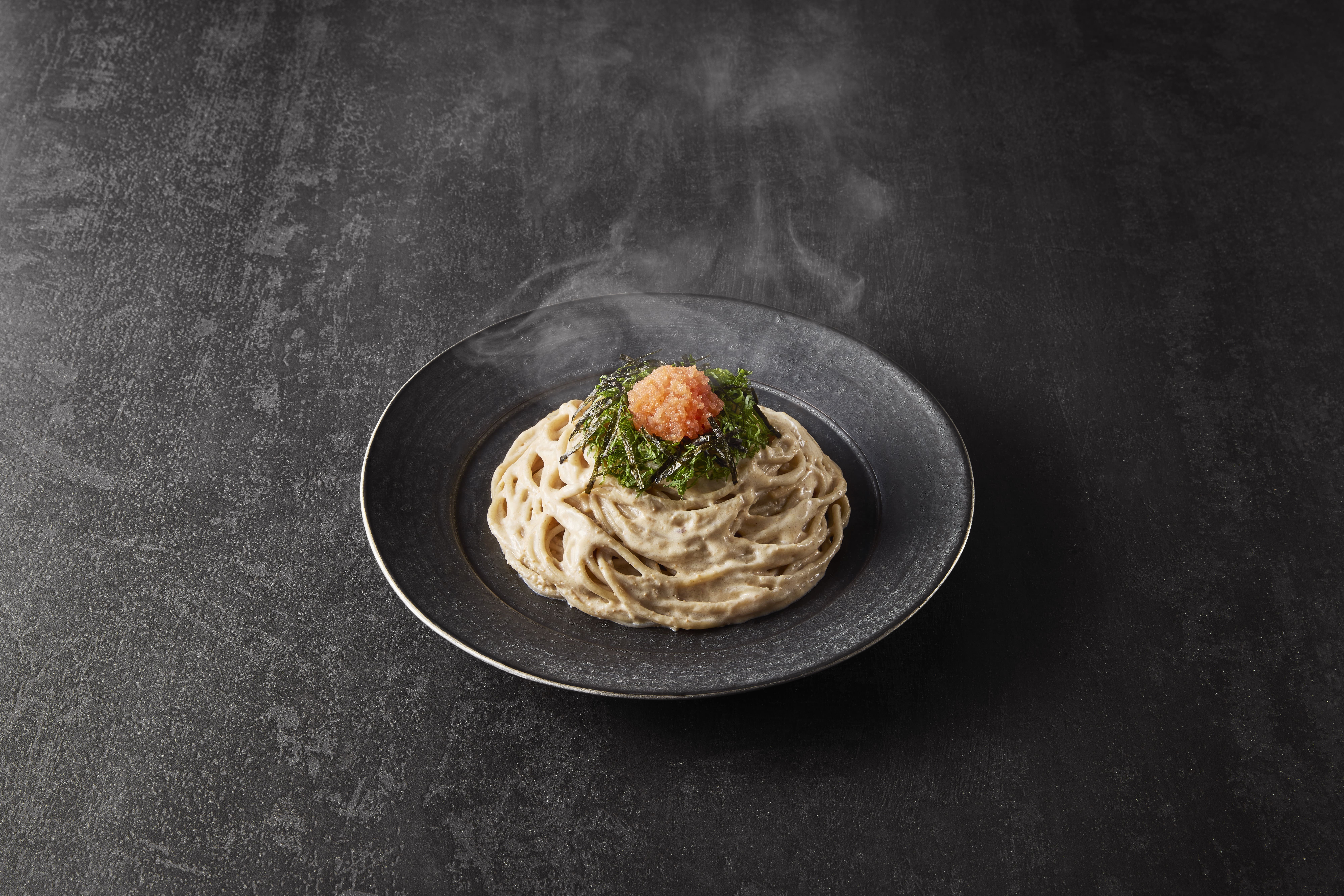 明太クリームパスタ